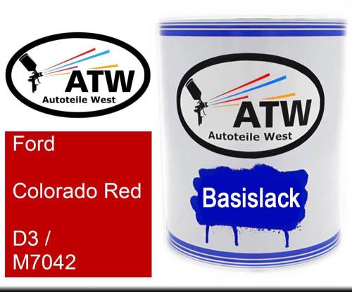 Ford, Colorado Red, D3 / M7042: 1L Lackdose, von ATW Autoteile West.